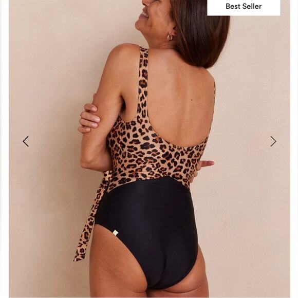 Summersalt Perfect Wrap One Piece Size 16 (XL) Leopard Print - Picture 3 of 13